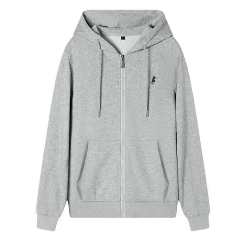 New autumn and winter casual men's sports sweatshirts, fashionable outdoor jogging and fitness long-sleeved zipper coats for men