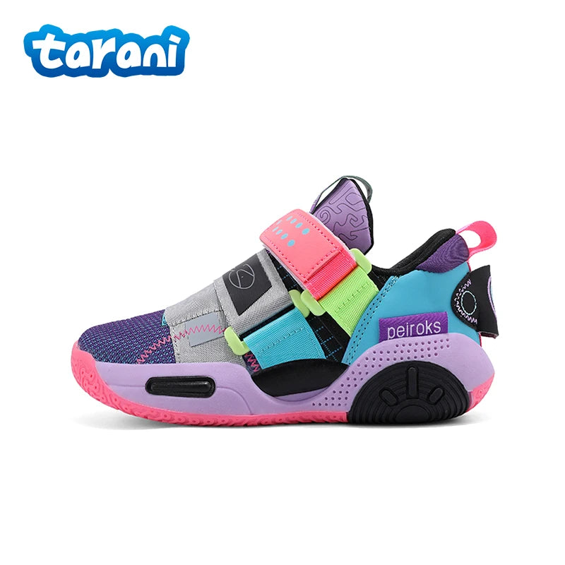 Kids Basketball Shoes Anti-Slip Breathable Lightweight Outdoor Sports Sneakers for Boys Girls Training