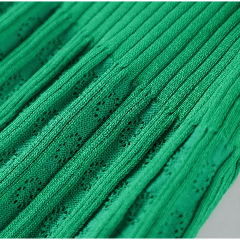 Elegant Knitted Dress Women Solid Single Breasted O Neck Short Sleeve High Waist Hip Package Dresses 2025 Autumn Chic Robes Lady