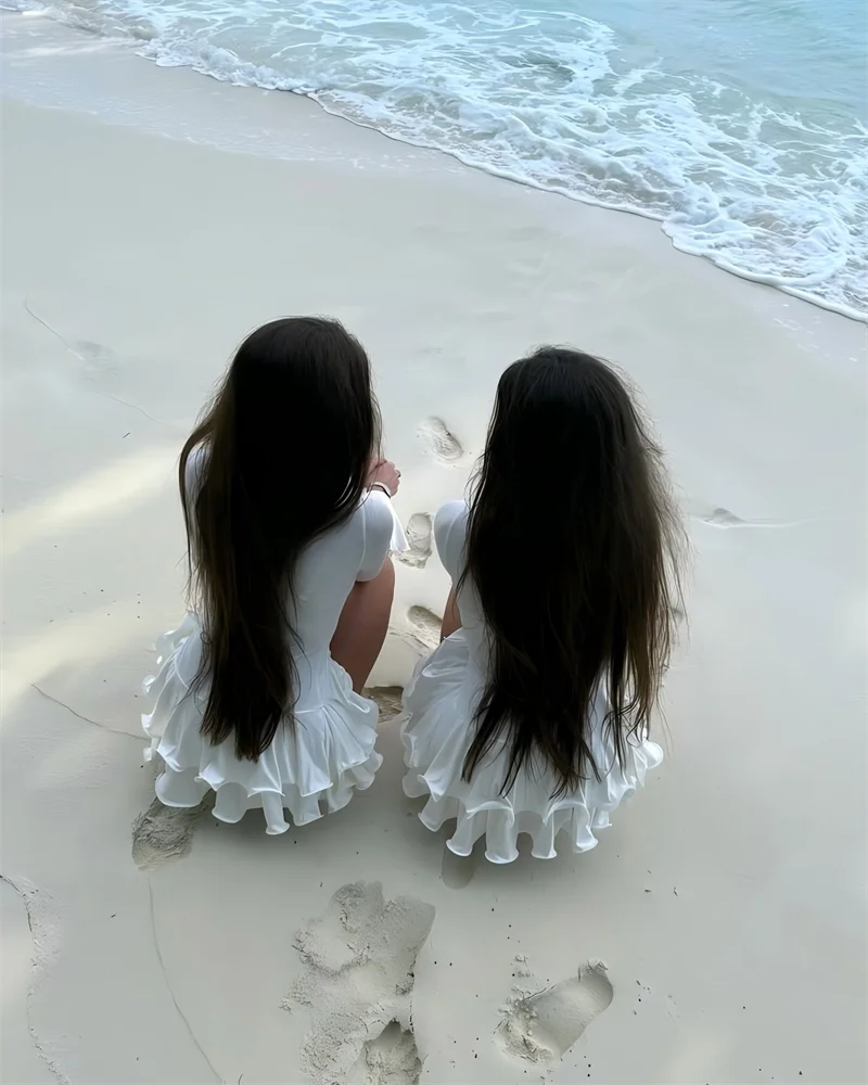 Absobe Women's A-Line Bodycon Mini Dress Ruffle Hem V-Neck Asymmetrical Buttons Long Sleeve Short Dress Party Streetwear Outfits