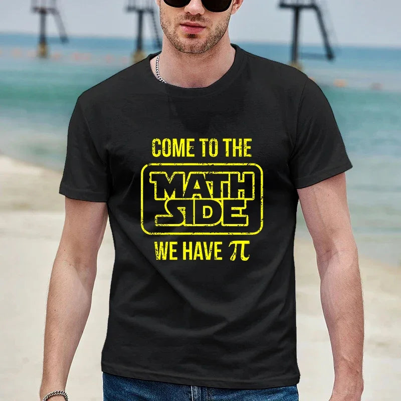 Pi Π Symbol Design T-shirts Fashion Clothing Science Math T-shirts Summer Casual Teacher Tshirts Irrational Number T-Shirt Gift