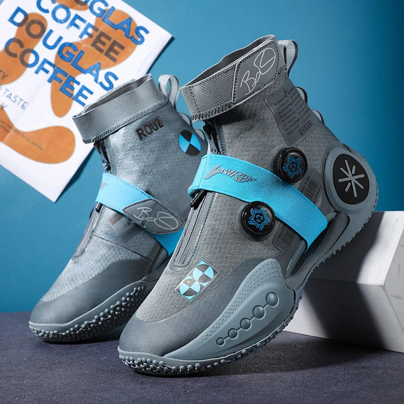 Four Season New Basketball Shoes Men's Luminous Sports Shoes Anti Slip, Shock-absorbing, Wear-resistant Practical Sneakers