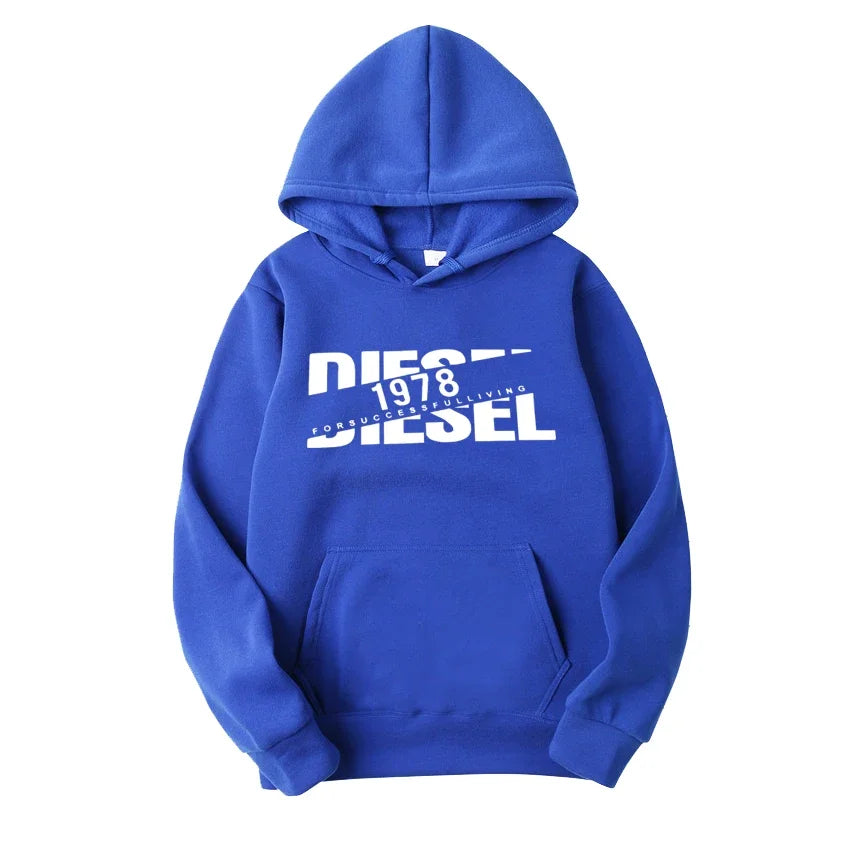 Men's hooded sweatshirt for autumn and winter warm and windproof comfortable long sleeved top jogging hooded sweatshirt hoodie