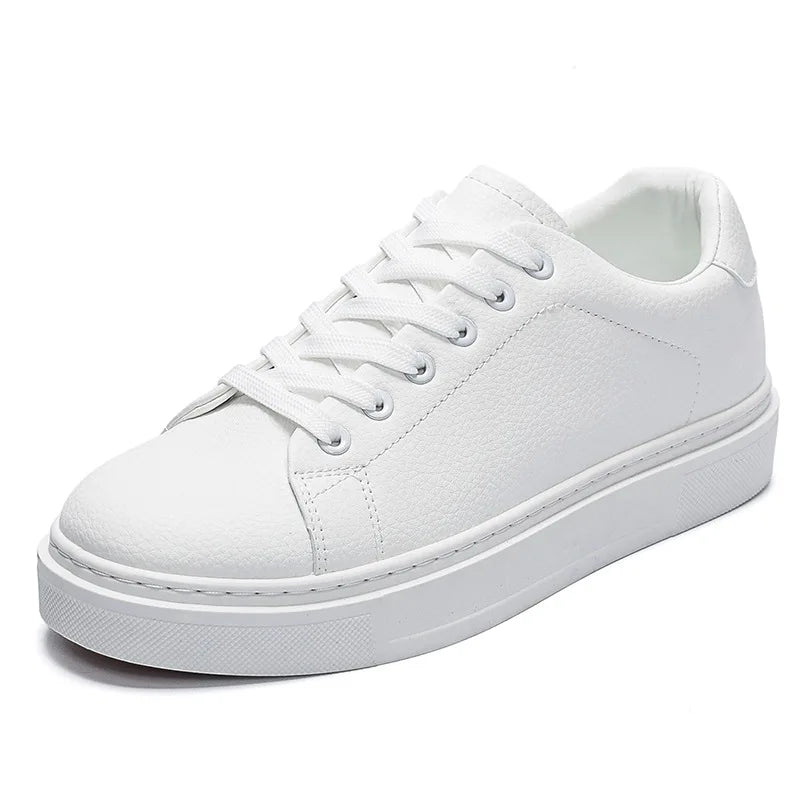 New Fashionable Personalized Men's Casual Board Shoes Versatile Flat White Shoes Men's Flat Shoes