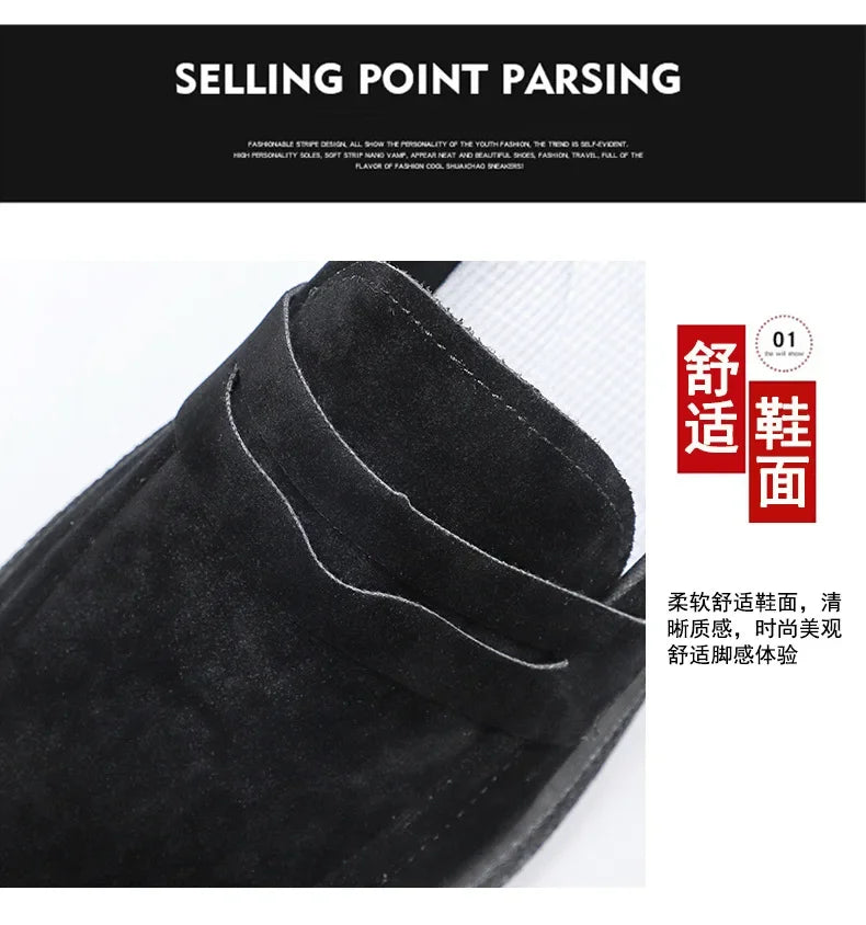 2025 Men's Casual Shoes Fashion Business Loafers for Men Formal Shoes Designer Moccasins Lightweight Driving