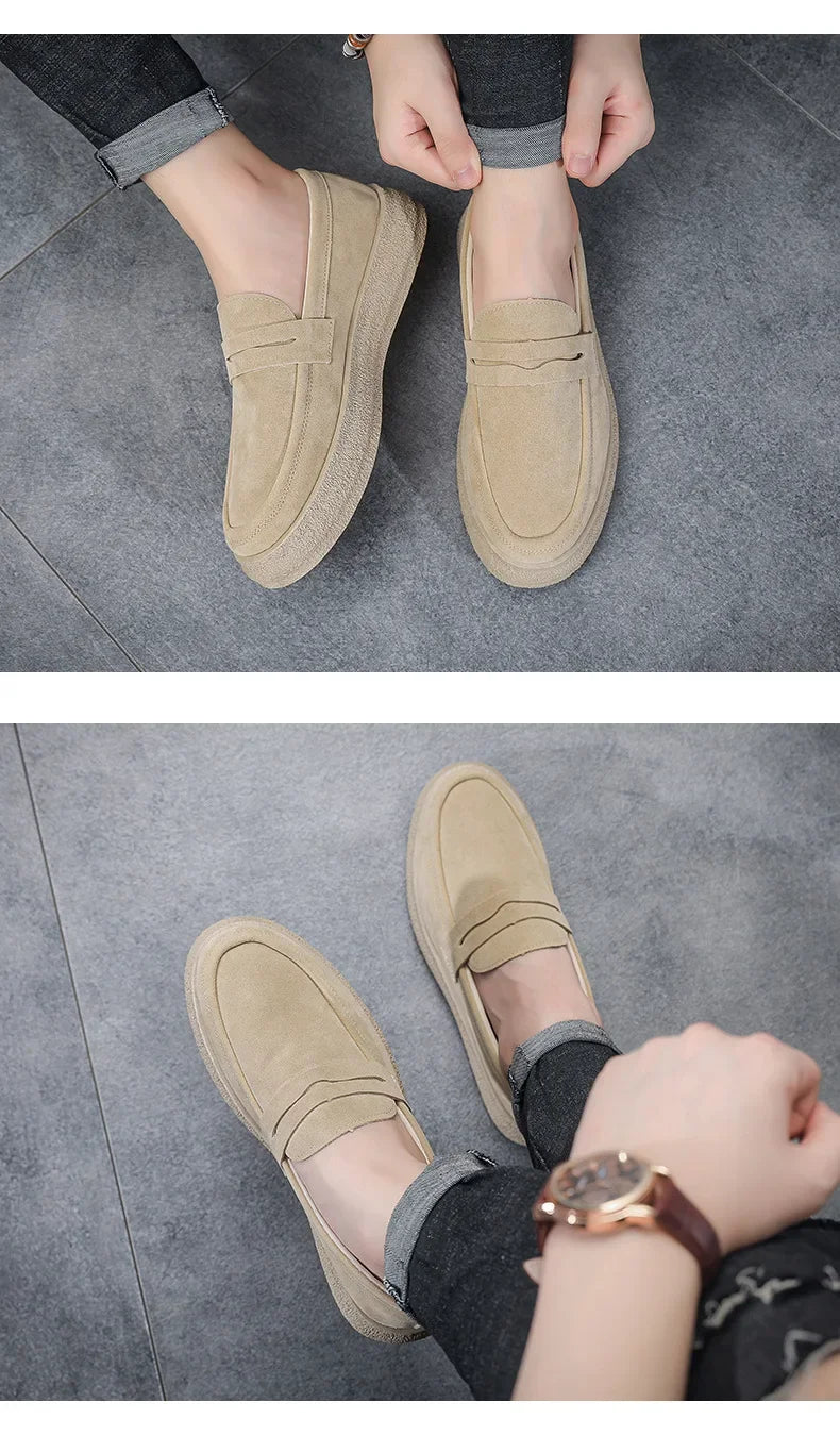 2025 Men's Casual Shoes Fashion Business Loafers for Men Formal Shoes Designer Moccasins Lightweight Driving
