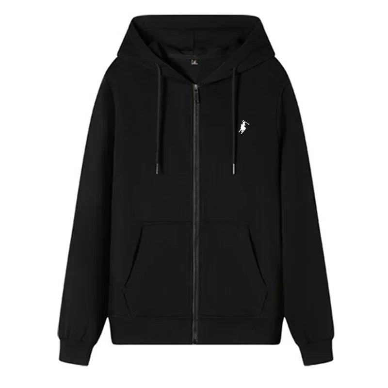 New autumn and winter casual men's sports sweatshirts, fashionable outdoor jogging and fitness long-sleeved zipper coats for men