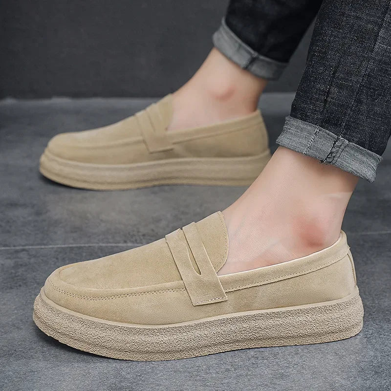 2025 Men's Casual Shoes Fashion Business Loafers for Men Formal Shoes Designer Moccasins Lightweight Driving