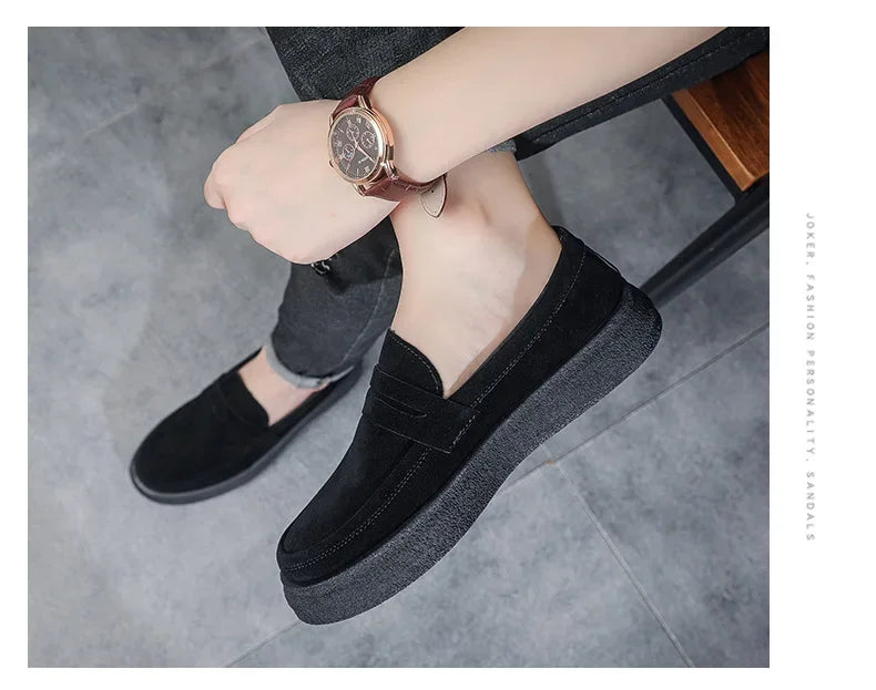 2025 Men's Casual Shoes Fashion Business Loafers for Men Formal Shoes Designer Moccasins Lightweight Driving
