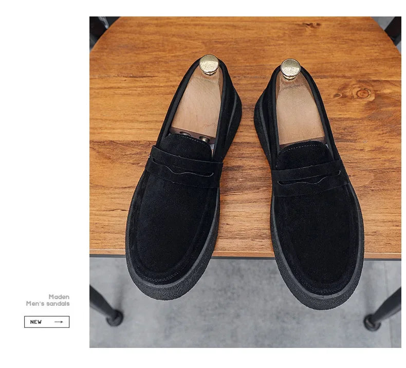 2025 Men's Casual Shoes Fashion Business Loafers for Men Formal Shoes Designer Moccasins Lightweight Driving