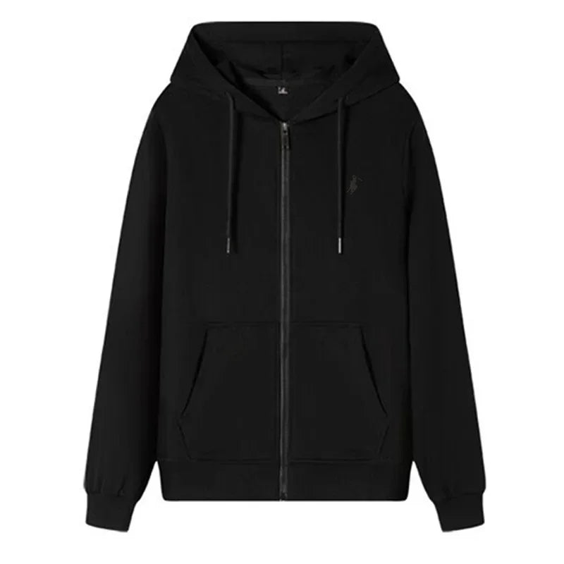 New autumn and winter casual men's sports sweatshirts, fashionable outdoor jogging and fitness long-sleeved zipper coats for men