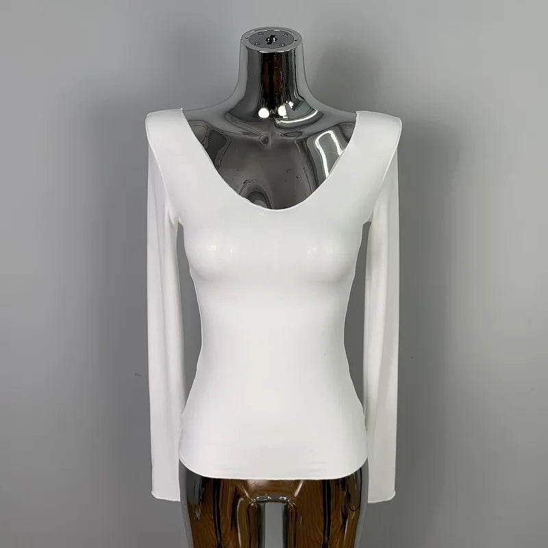 Women T Shirt 2025 Summer Basic Casual T-Shirt O Neck Woman Clothes Sexy Low Chest See Through Soft Slim Tops Tee Shirt Femme