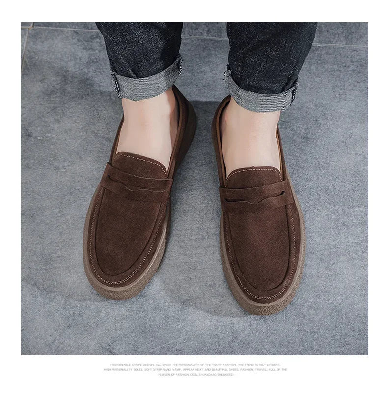 2025 Men's Casual Shoes Fashion Business Loafers for Men Formal Shoes Designer Moccasins Lightweight Driving