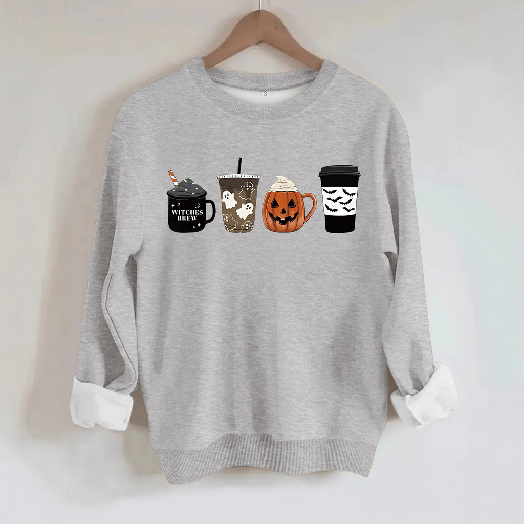 Pattern printed loose women's hoodie