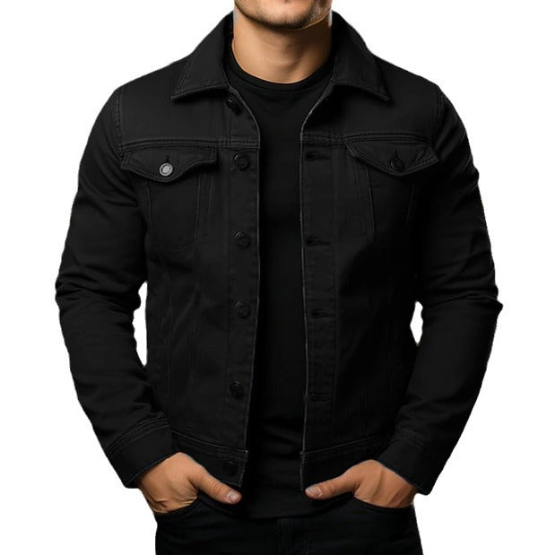 Casual daily wear windproof and warm button jacket