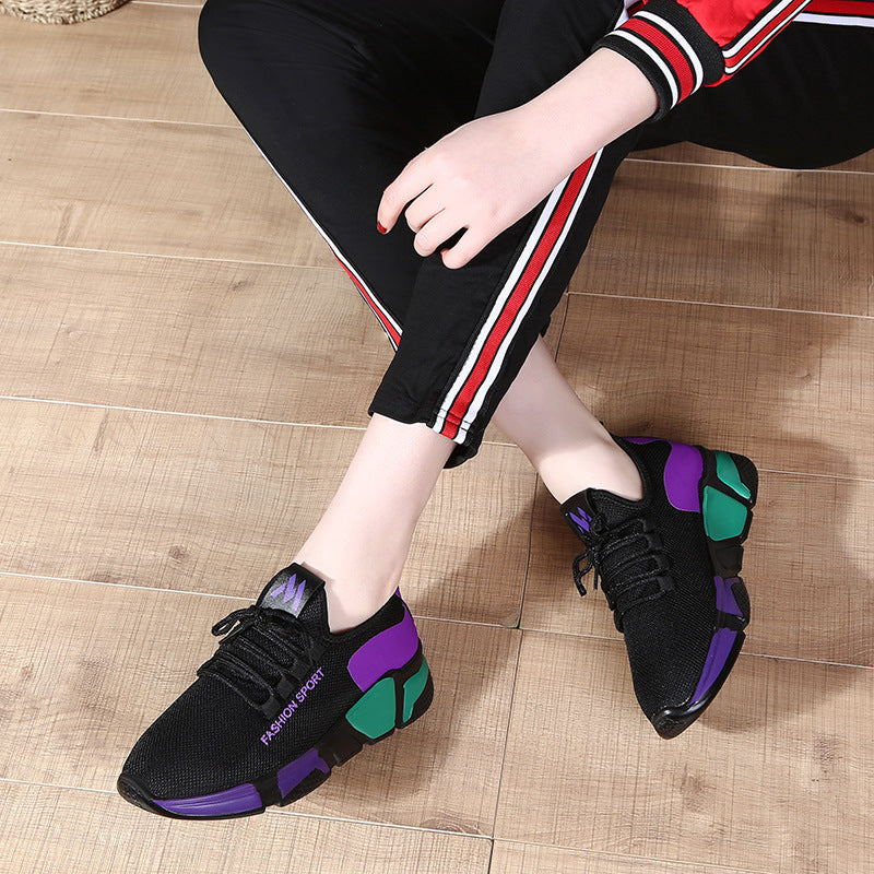 Women's shoes new comfortable women's shoes spring and autumn versatile lace up comfortable lightweight sports shoes
