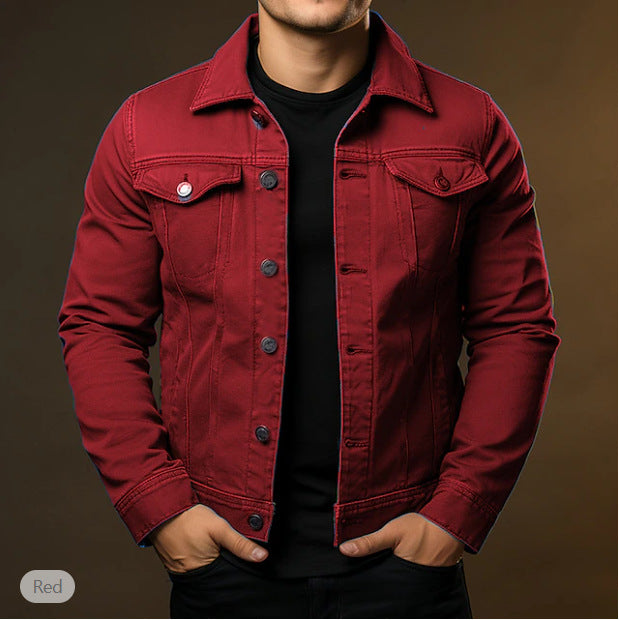 Casual daily wear windproof and warm button jacket