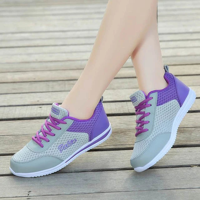 Flat shoes, mesh breathable mesh shoes, student sports and leisure shoes, running single shoes, sneakers for women