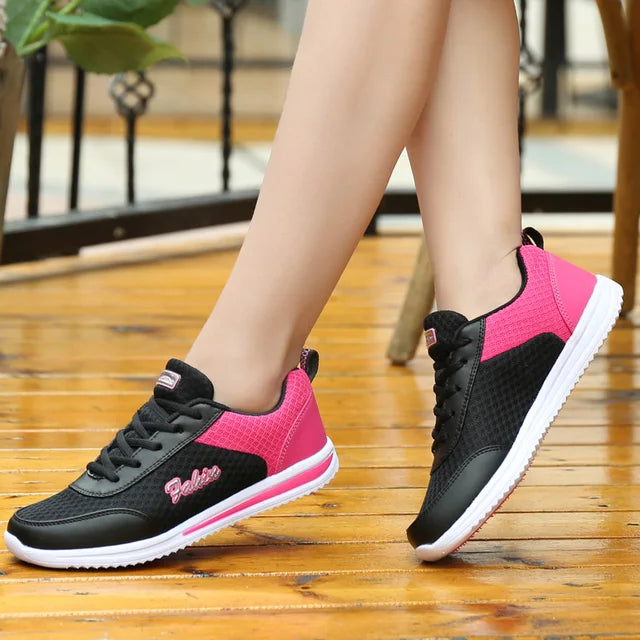Flat shoes, mesh breathable mesh shoes, student sports and leisure shoes, running single shoes, sneakers for women