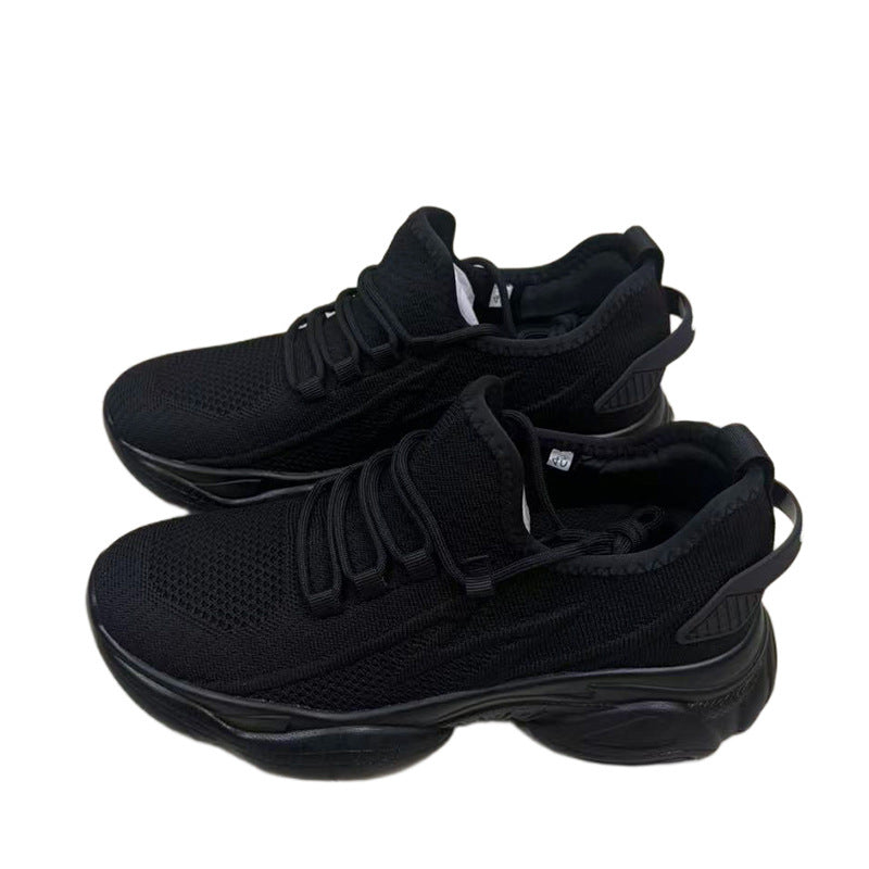 Summer height increasing men's shoes 10cm breathable fly woven mesh sports and leisure board shoes