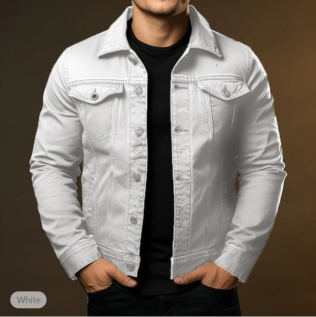 Casual daily wear windproof and warm button jacket