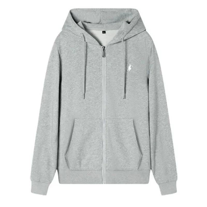 New autumn and winter casual men's sports sweatshirts, fashionable outdoor jogging and fitness long-sleeved zipper coats for men