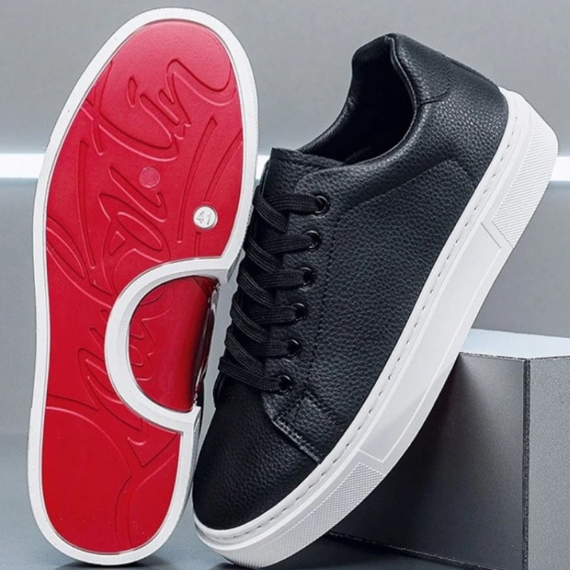 New Fashionable Personalized Men's Casual Board Shoes Versatile Flat White Shoes Men's Flat Shoes