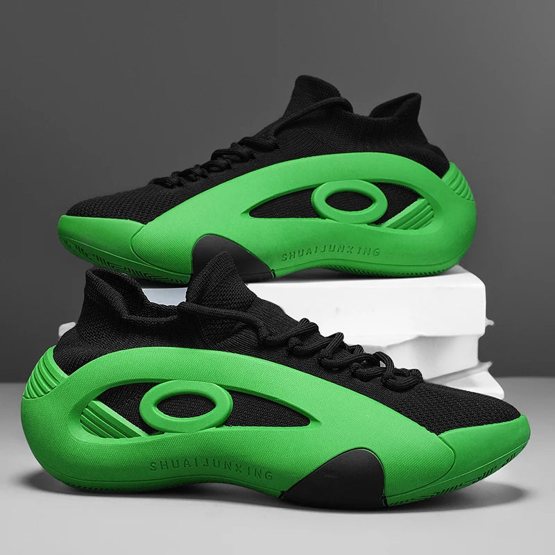 2025 New Men's Basketball Shoes Are Wear-resistant, Anti-slip, Casual Sports Shoes, Lightweight and Breathable Mesh Shoes