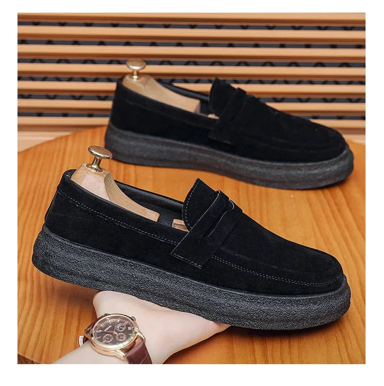 2025 Men's Casual Shoes Fashion Business Loafers for Men Formal Shoes Designer Moccasins Lightweight Driving
