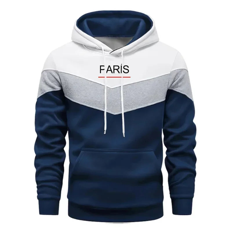 Hot Sales Autumn Winter Jogging Men's Sweatshirts Sports Drawstring Versatile Hoodies Outdoors Quality Casual Daily Tricolor Top