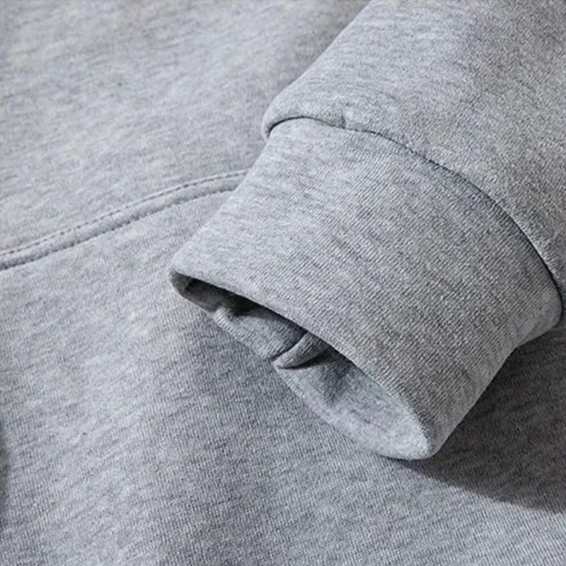 Men Sets Hoodie+Pants Two-Pieces Casual Solid Color SweatSuit Men Fashion Sportswear Fleece Set Tracksuit Men's clothing