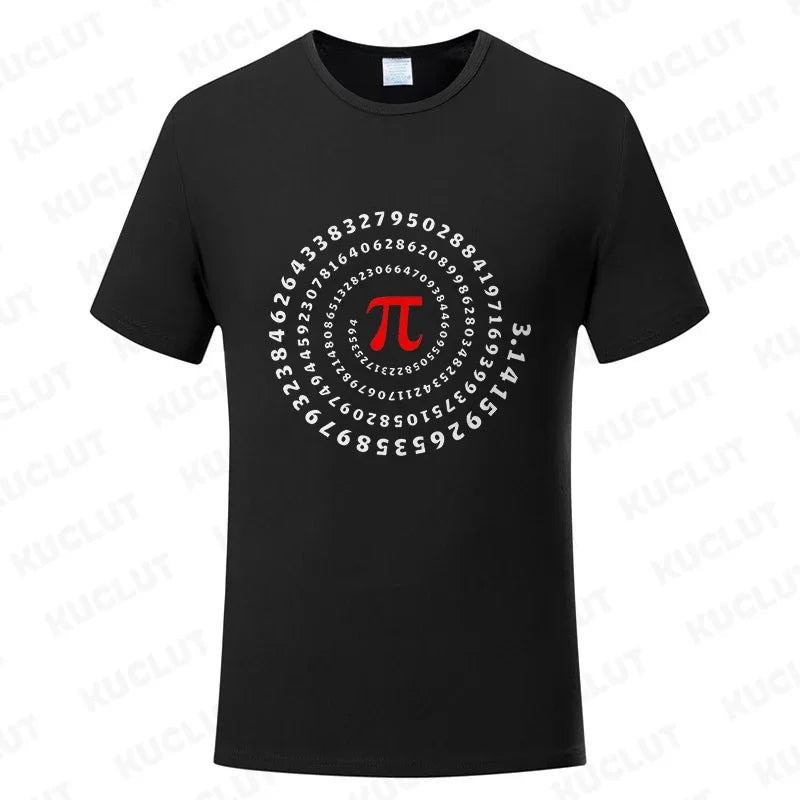 Pi Π Symbol Design T-shirts Fashion Clothing Science Math T-shirts Summer Casual Teacher Tshirts Irrational Number T-Shirt Gift