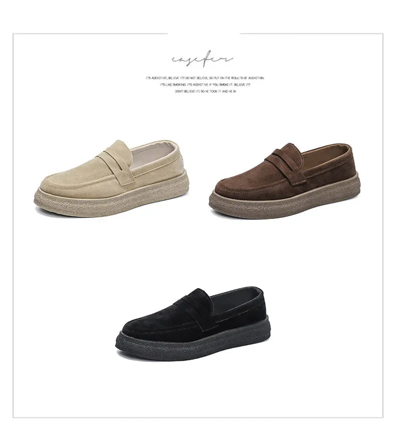 2025 Men's Casual Shoes Fashion Business Loafers for Men Formal Shoes Designer Moccasins Lightweight Driving