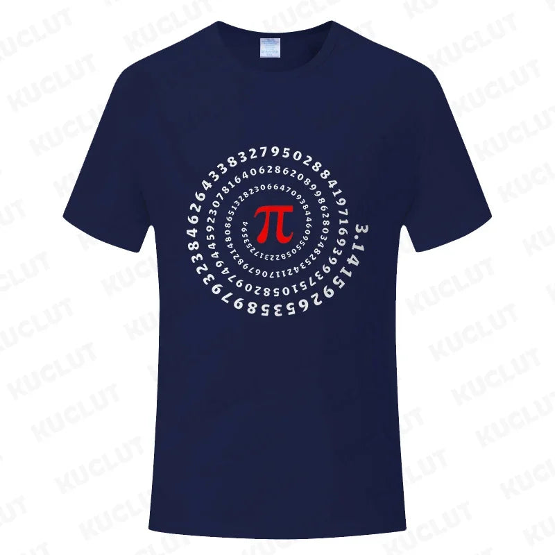 Pi Π Symbol Design T-shirts Fashion Clothing Science Math T-shirts Summer Casual Teacher Tshirts Irrational Number T-Shirt Gift