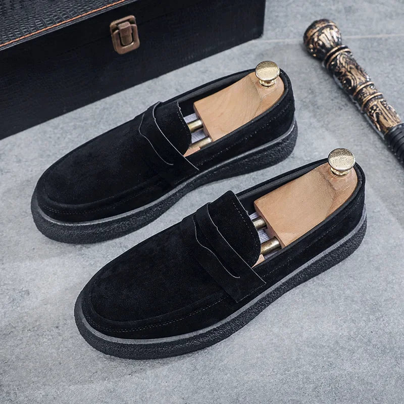 2025 Men's Casual Shoes Fashion Business Loafers for Men Formal Shoes Designer Moccasins Lightweight Driving
