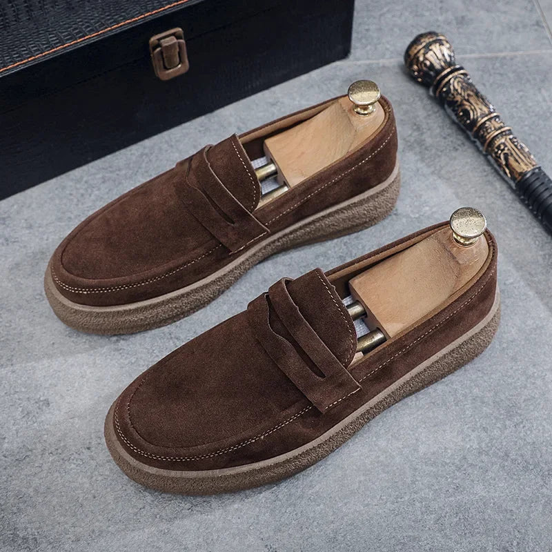 2025 Men's Casual Shoes Fashion Business Loafers for Men Formal Shoes Designer Moccasins Lightweight Driving