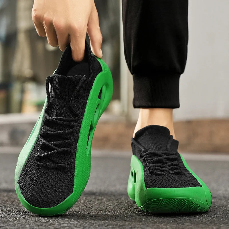 2025 New Men's Basketball Shoes Are Wear-resistant, Anti-slip, Casual Sports Shoes, Lightweight and Breathable Mesh Shoes