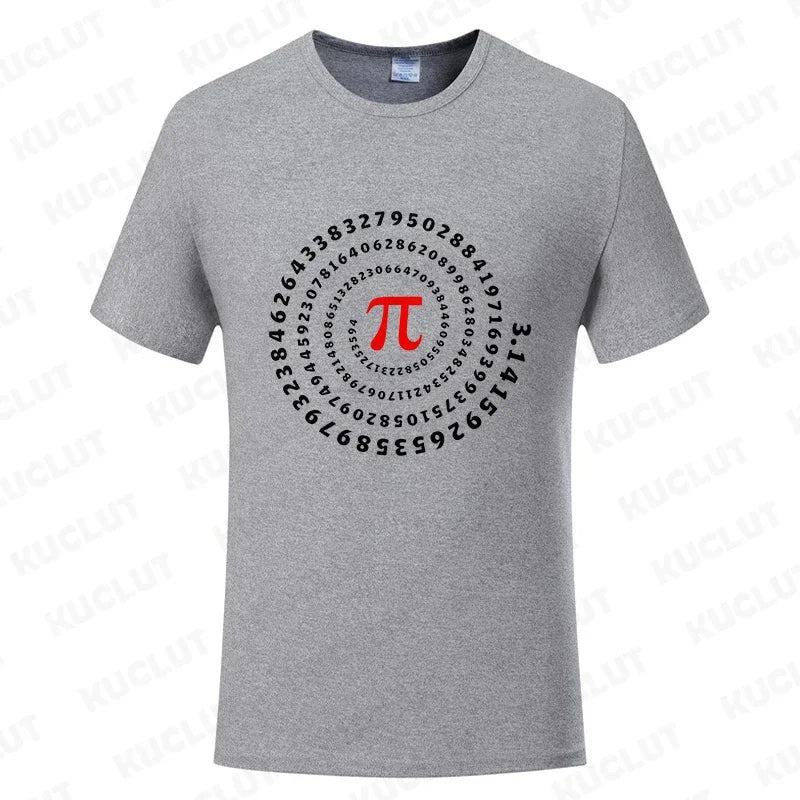 Pi Π Symbol Design T-shirts Fashion Clothing Science Math T-shirts Summer Casual Teacher Tshirts Irrational Number T-Shirt Gift