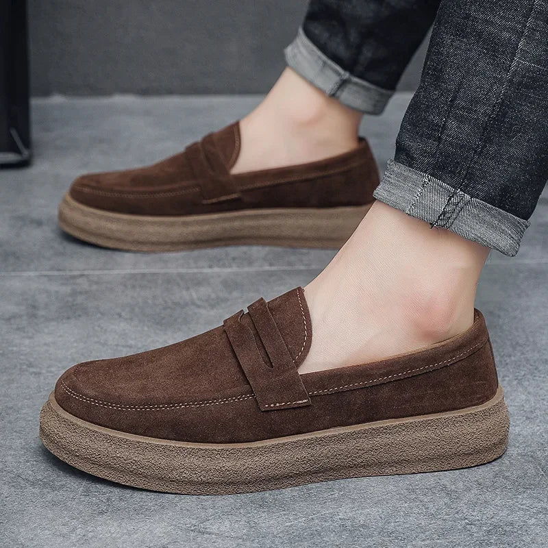 2025 Men's Casual Shoes Fashion Business Loafers for Men Formal Shoes Designer Moccasins Lightweight Driving