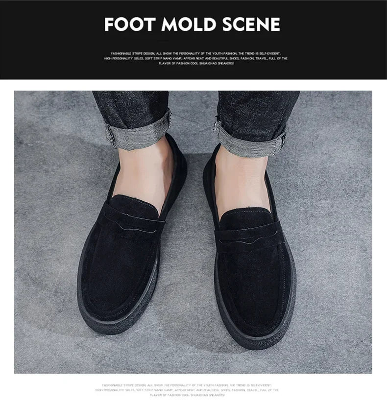 2025 Men's Casual Shoes Fashion Business Loafers for Men Formal Shoes Designer Moccasins Lightweight Driving