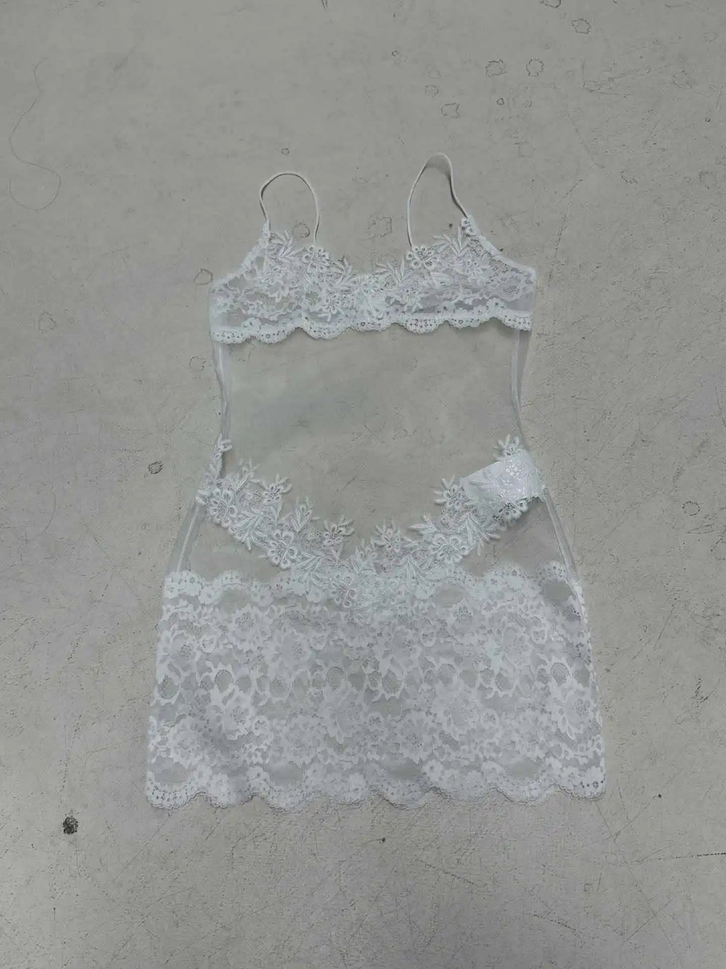 Shestyle Lace Transparent Mini Dress Sexy Women Wrapping Spaghetti Embroidery Flower Sheath Nightwear Club Mesh Wave Fantacy