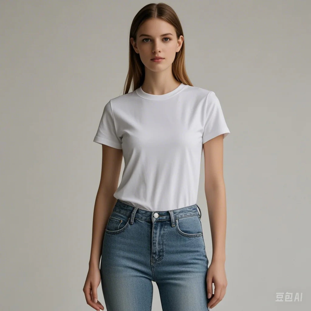 Women T Shirt Cotton 100% Summer Basic Tee Short Sleeve Tops Loose Tshirt 2024 Casual Female White Basic T Shirts For Girl Lady