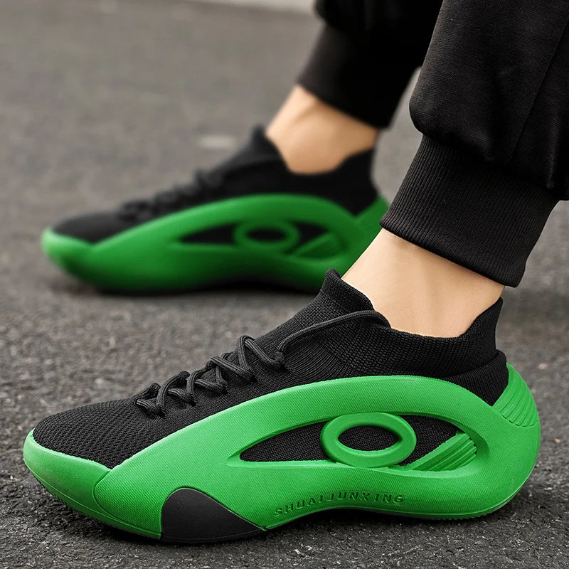 2025 New Men's Basketball Shoes Are Wear-resistant, Anti-slip, Casual Sports Shoes, Lightweight and Breathable Mesh Shoes