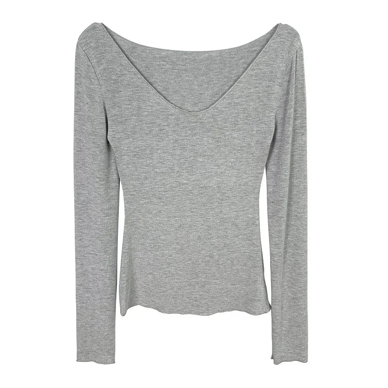 Women T Shirt 2025 Summer Basic Casual T-Shirt O Neck Woman Clothes Sexy Low Chest See Through Soft Slim Tops Tee Shirt Femme