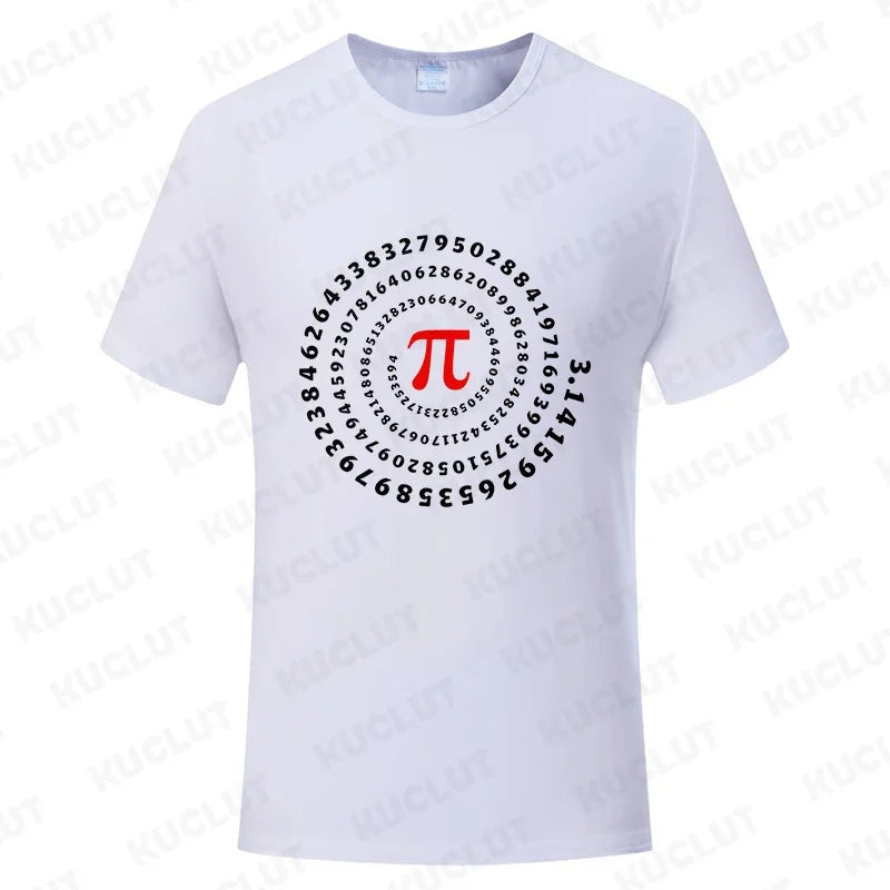 Pi Π Symbol Design T-shirts Fashion Clothing Science Math T-shirts Summer Casual Teacher Tshirts Irrational Number T-Shirt Gift