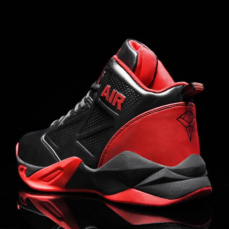 Basketball shoes casual sports running shoes mid top combat boots practical sneakers - Real fashion