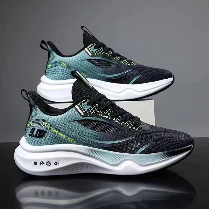 Fashionable men's casual shoes with soft sole and thick sole, men's sports running shoes - Real fashion