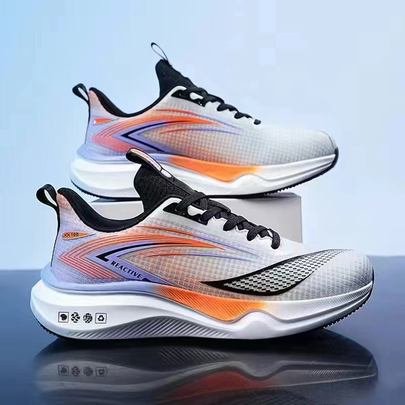 Fashionable men's casual shoes with soft sole and thick sole, men's sports running shoes - Real fashion