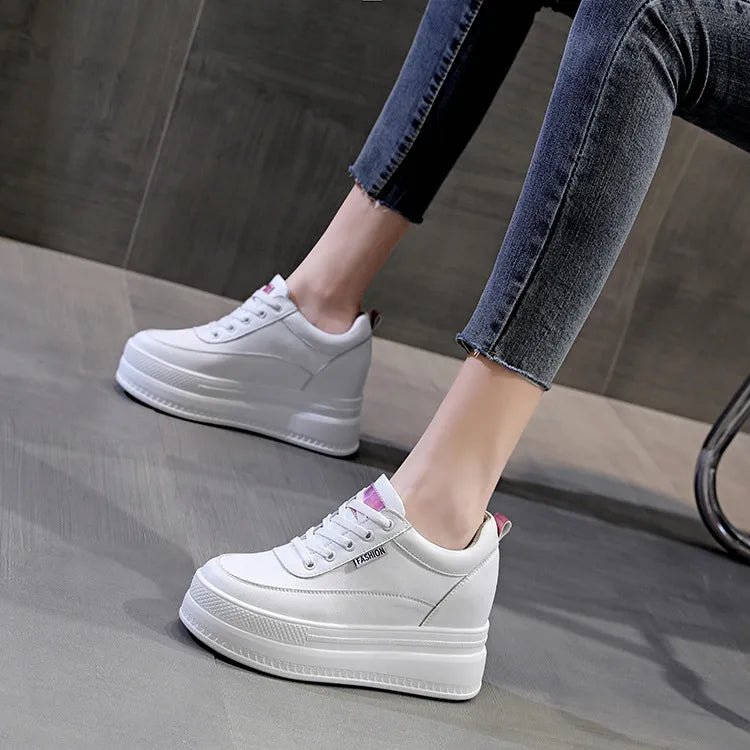 Sponge cake thick sole with increased height inside women's shoes casual women's shoes - Real fashion