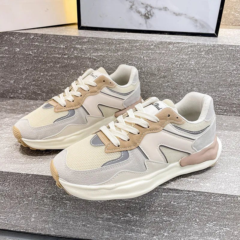 Women's shoes autumn versatile lightweight soft soled running shoes - Real fashion